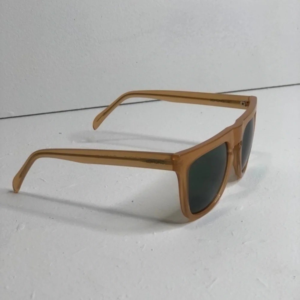 KOMONO Bennet Amber Sunglasses (NEW) Tan Carmel Plastic Frame NIB
